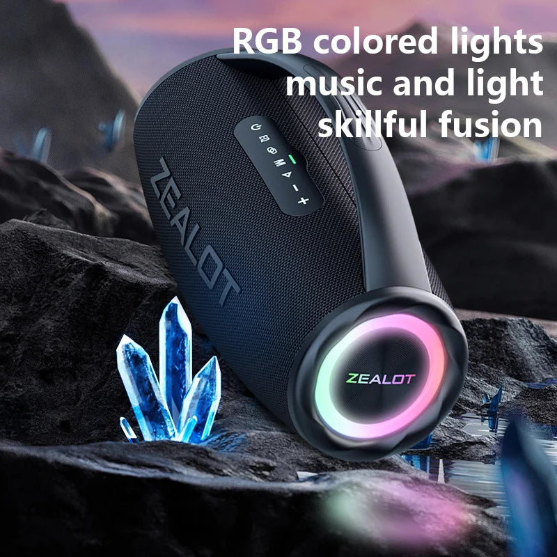 ZEALOT S97 – 80W Wireless Outdoor Speaker, HiFi Sound, Dual Pairing, Fast Charging 16,000mAh"

يم