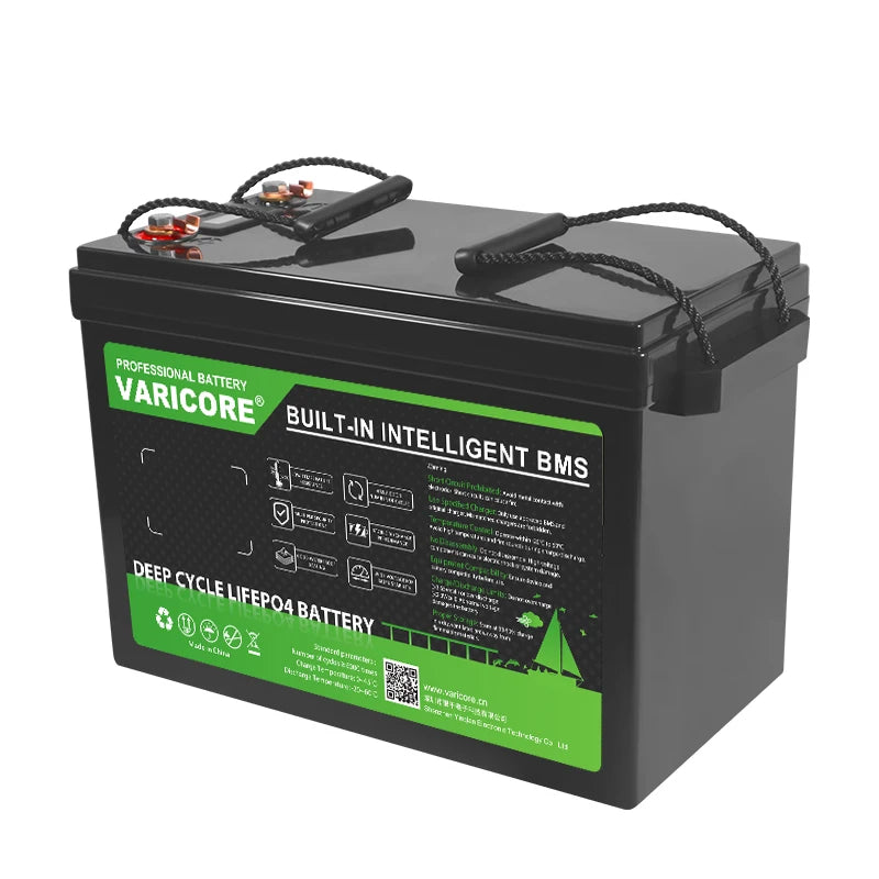 VariCore LiFePO4 Battery – 12V/12.8V, 60Ah-310Ah, Lithium Iron Phosphate for Travel & Camping