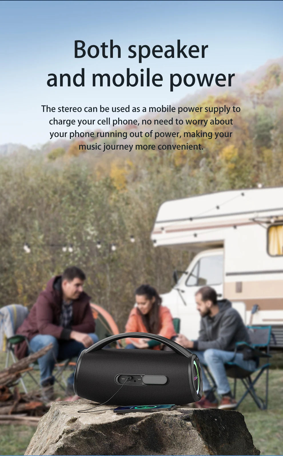 ZEALOT S97 – 80W Wireless Outdoor Speaker, HiFi Sound, Dual Pairing, Fast Charging 16,000mAh"

يم