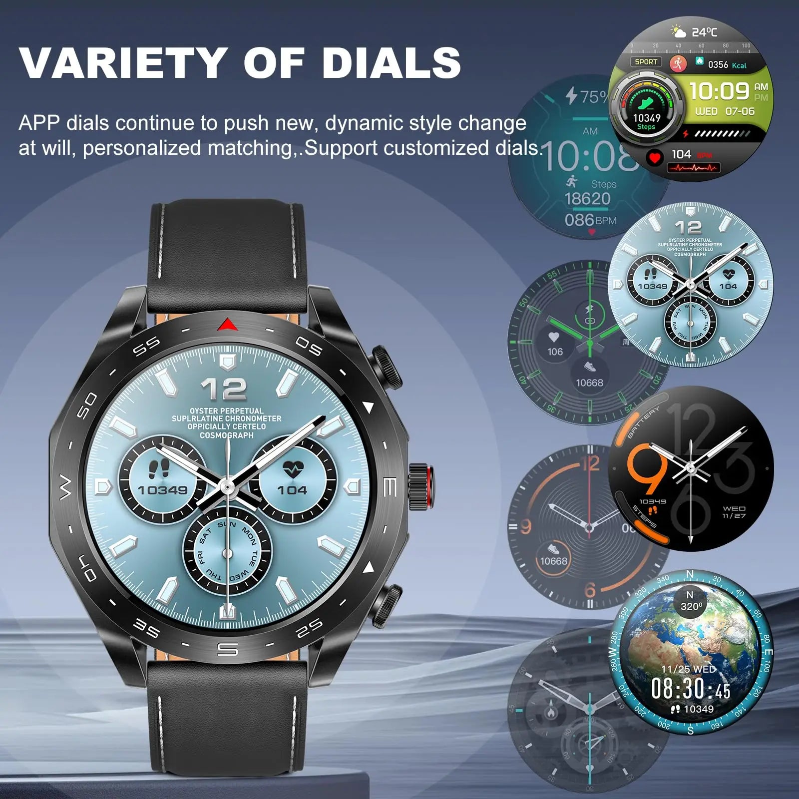 2025 Smartwatch + TWS Earbuds – Bluetooth, GPS, Heart Rate, HIFI Sound & Calls
