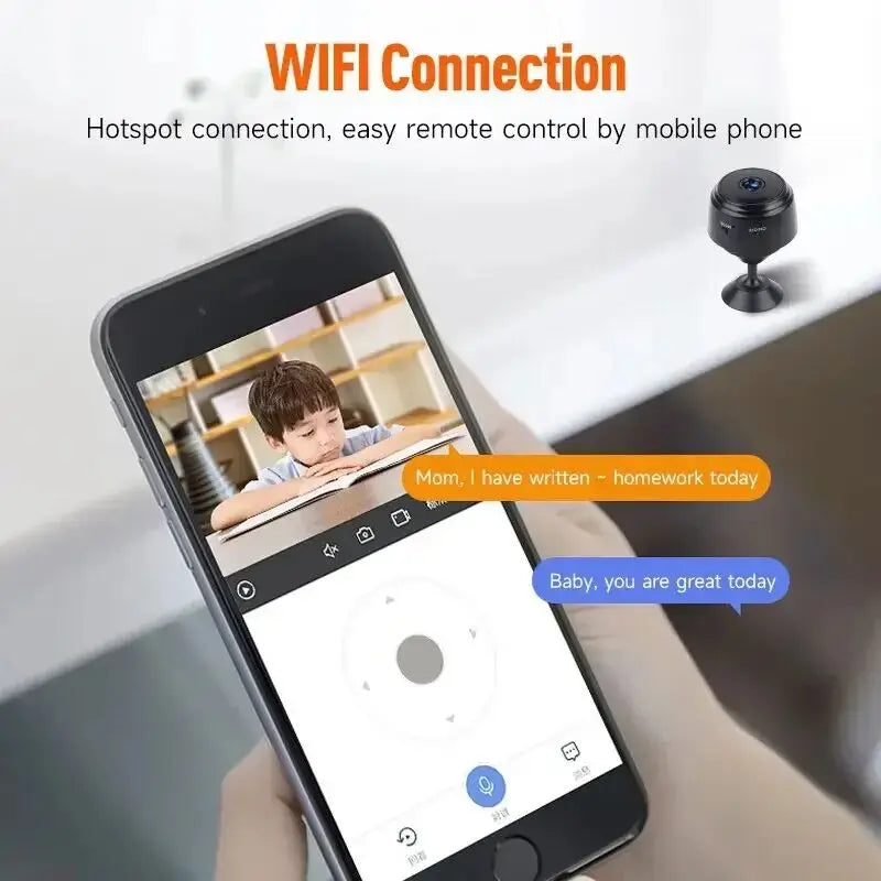 "A9 Mini Wireless WiFi Camera – Smart Home Security & Baby Monitor"