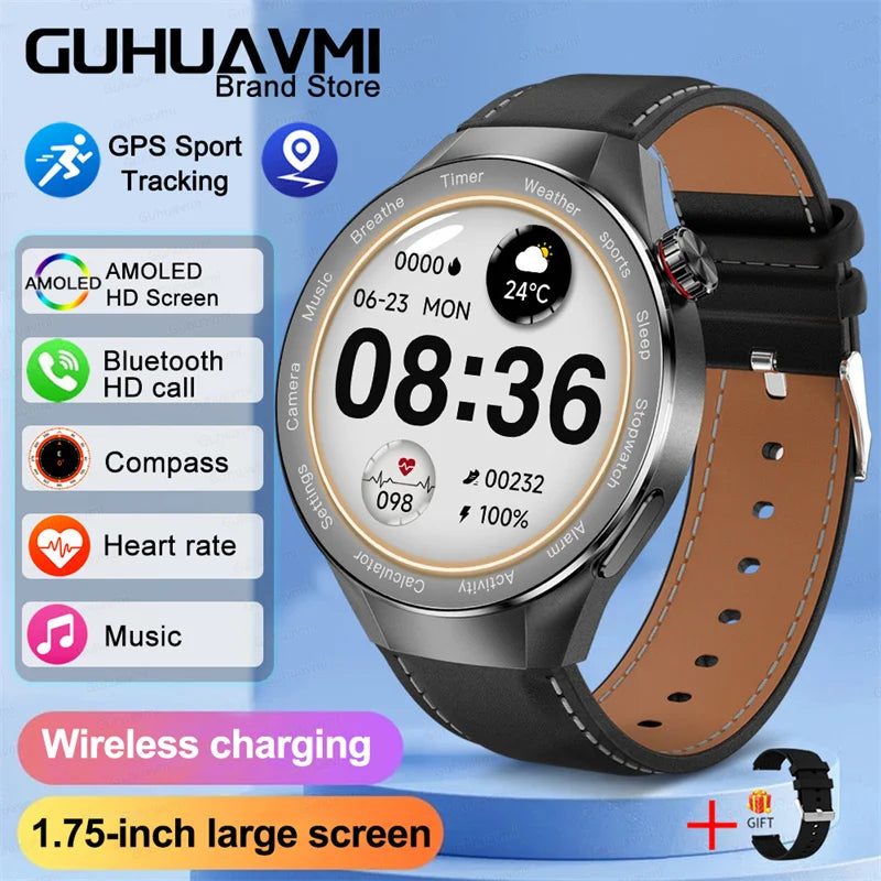 G5 Pro 2025 Smartwatch – 1.75” AMOLED, GPS, Heart Rate & Bluetooth Call, IP68