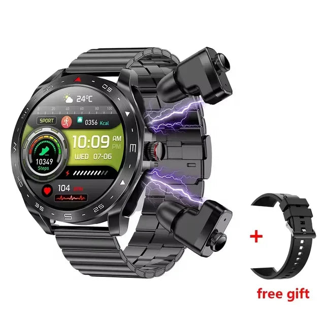 2025 Smartwatch + TWS Earbuds – Bluetooth, GPS, Heart Rate, HIFI Sound & Calls