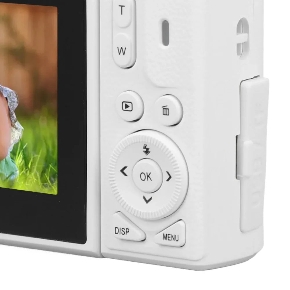 "64MP 4K Digital Camera – Flip Screen, WiFi, 18X Zoom & Vintage Vlogging Style"