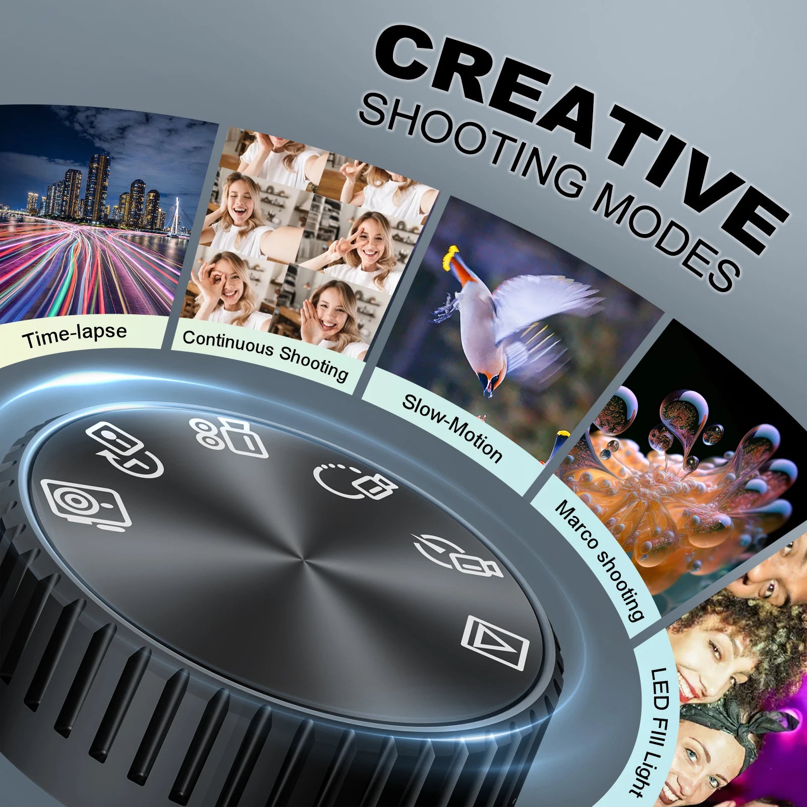 "NBD 48MP 4K Vlogging Camera – WiFi, App Control & Dual Batteries"