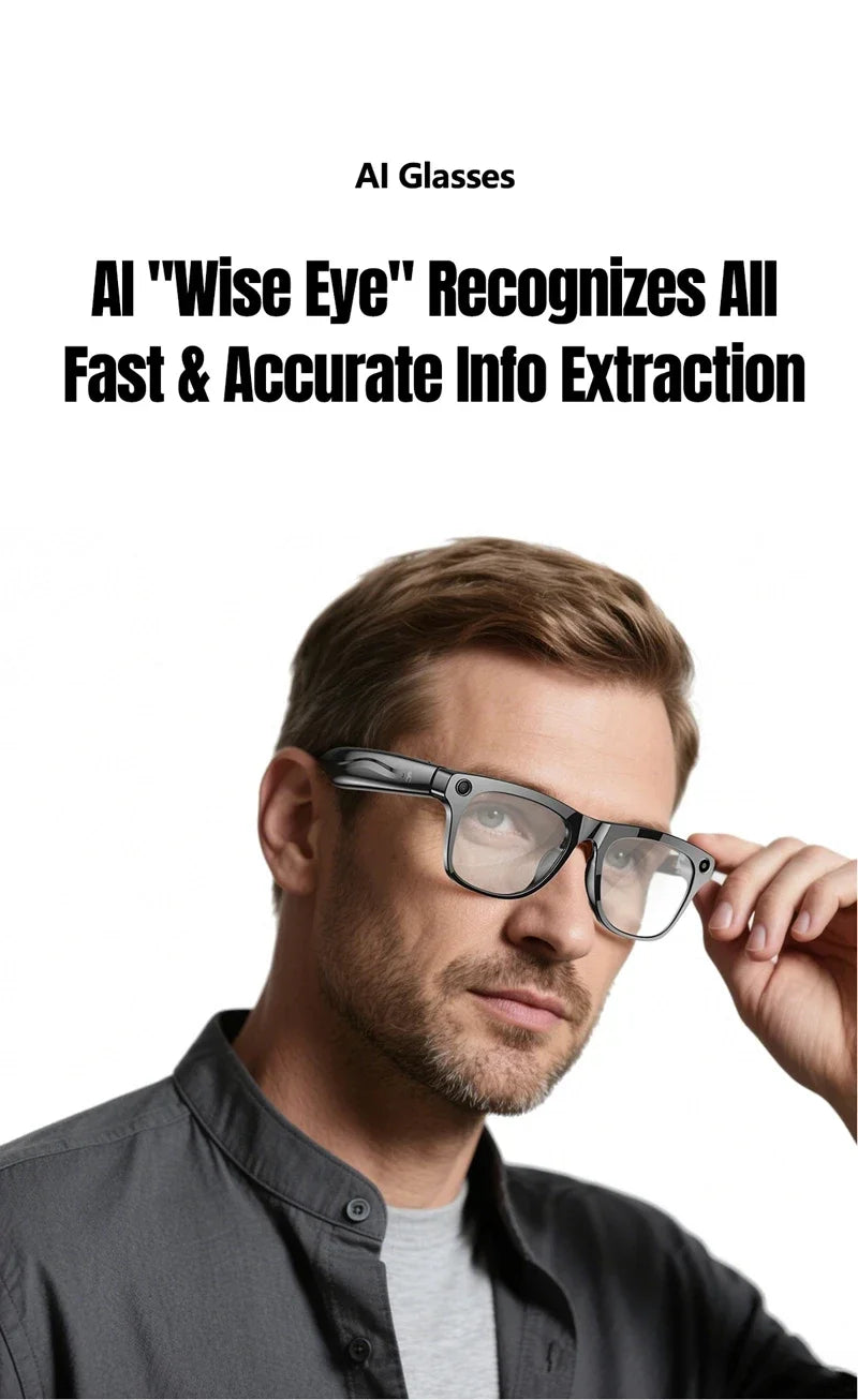 Xiaomi 6K HD AI Smart Glasses – Photochromic, Bluetooth Call, Music & Translate Camera