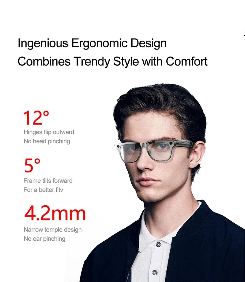 Xiaomi 6K HD AI Smart Glasses – Photochromic, Bluetooth Call, Music & Translate Camera