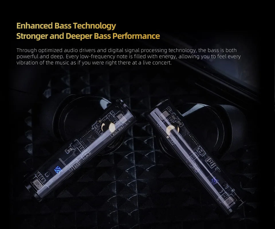 "KZ Carol Pro TWS Earbuds – ANC, Bluetooth 5.4, 6 Mics, Waterproof Stereo"