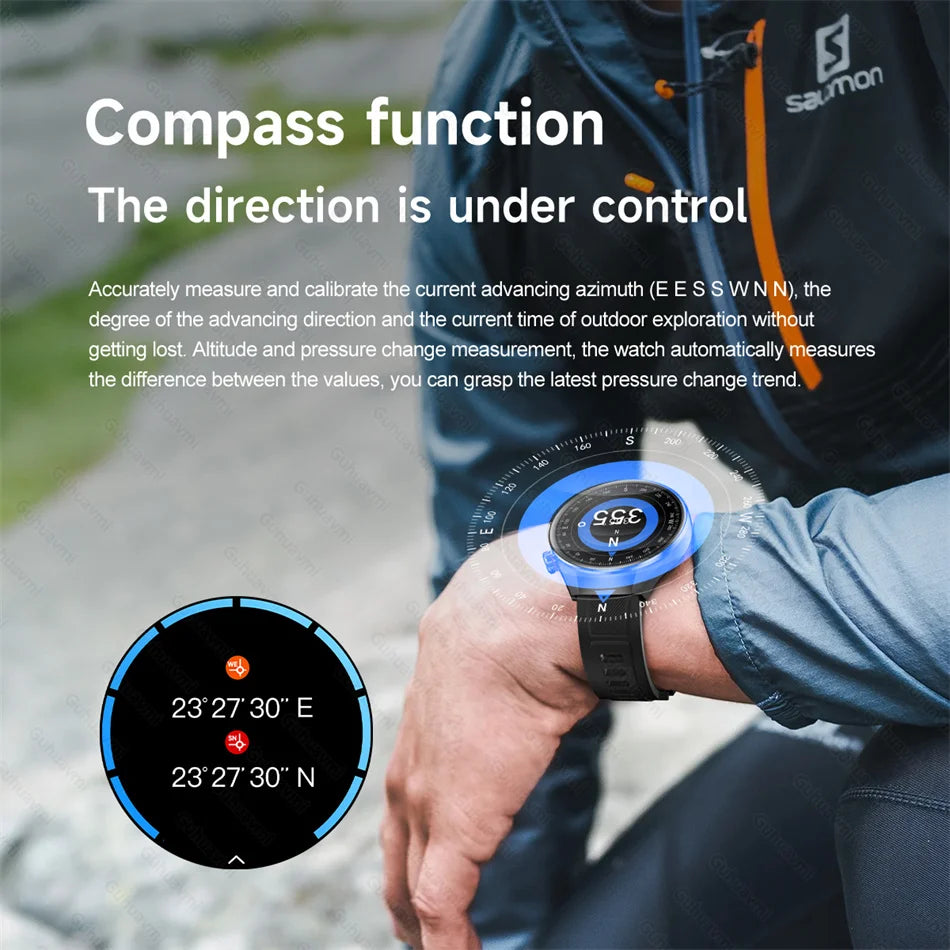 G5 Pro 2025 Smartwatch – 1.75” AMOLED, GPS, Heart Rate & Bluetooth Call, IP68