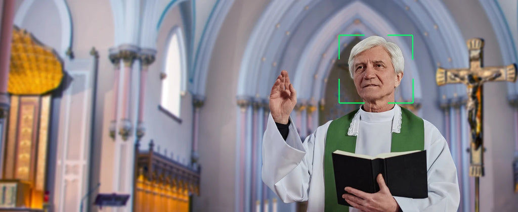 "FoMaKo 4K PTZ Camera – 20X Zoom, AI Auto-Tracking, HDMI, PoE (3pcs) for Church & Education"