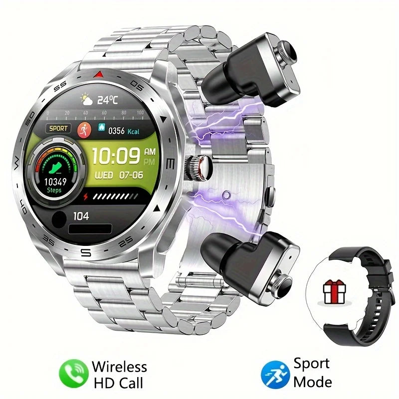 2025 Smartwatch + TWS Earbuds – Bluetooth, GPS, Heart Rate, HIFI Sound & Calls