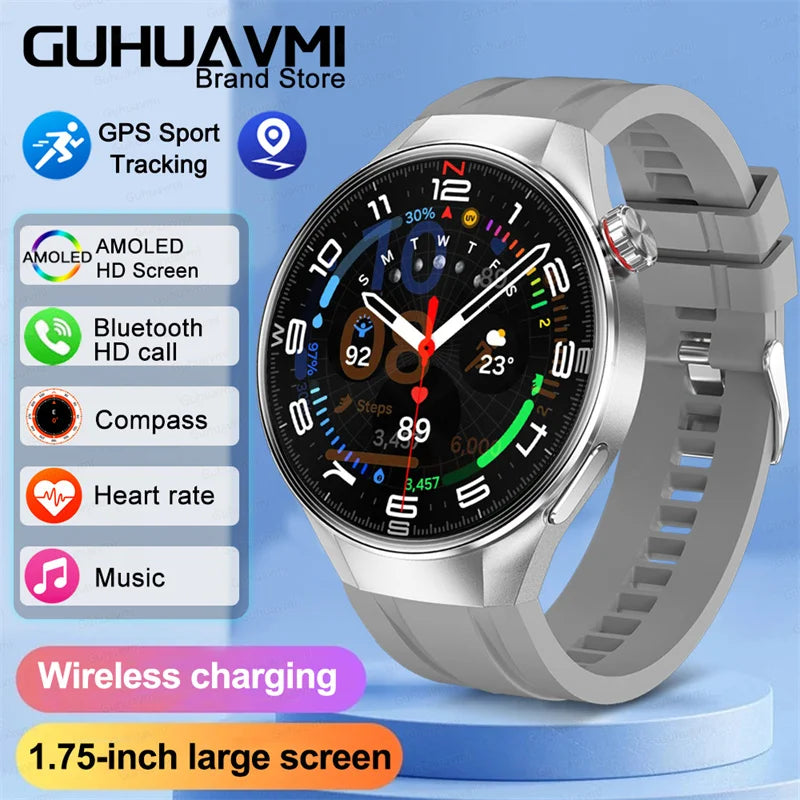 G5 Pro 2025 Smartwatch – 1.75” AMOLED, GPS, Heart Rate & Bluetooth Call, IP68