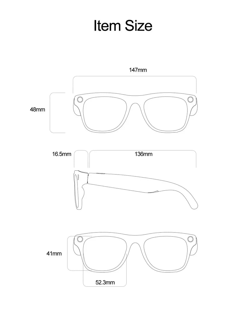 Xiaomi 6K HD AI Smart Glasses – Photochromic, Bluetooth Call, Music & Translate Camera