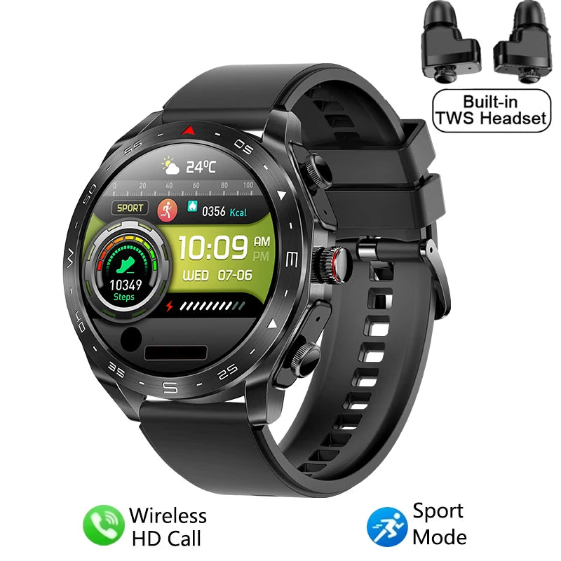 2025 Smartwatch + TWS Earbuds – Bluetooth, GPS, Heart Rate, HIFI Sound & Calls