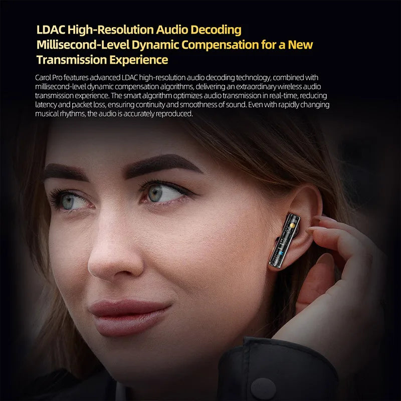 "KZ Carol Pro TWS Earbuds – ANC, Bluetooth 5.4, 6 Mics, Waterproof Stereo"