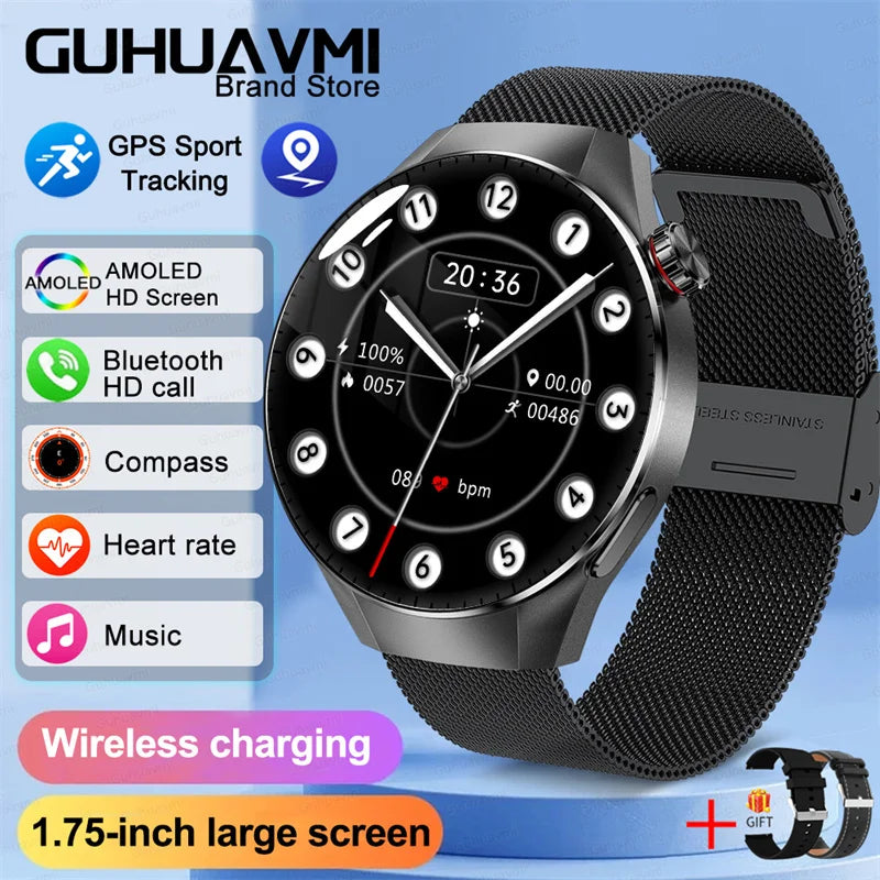 G5 Pro 2025 Smartwatch – 1.75” AMOLED, GPS, Heart Rate & Bluetooth Call, IP68