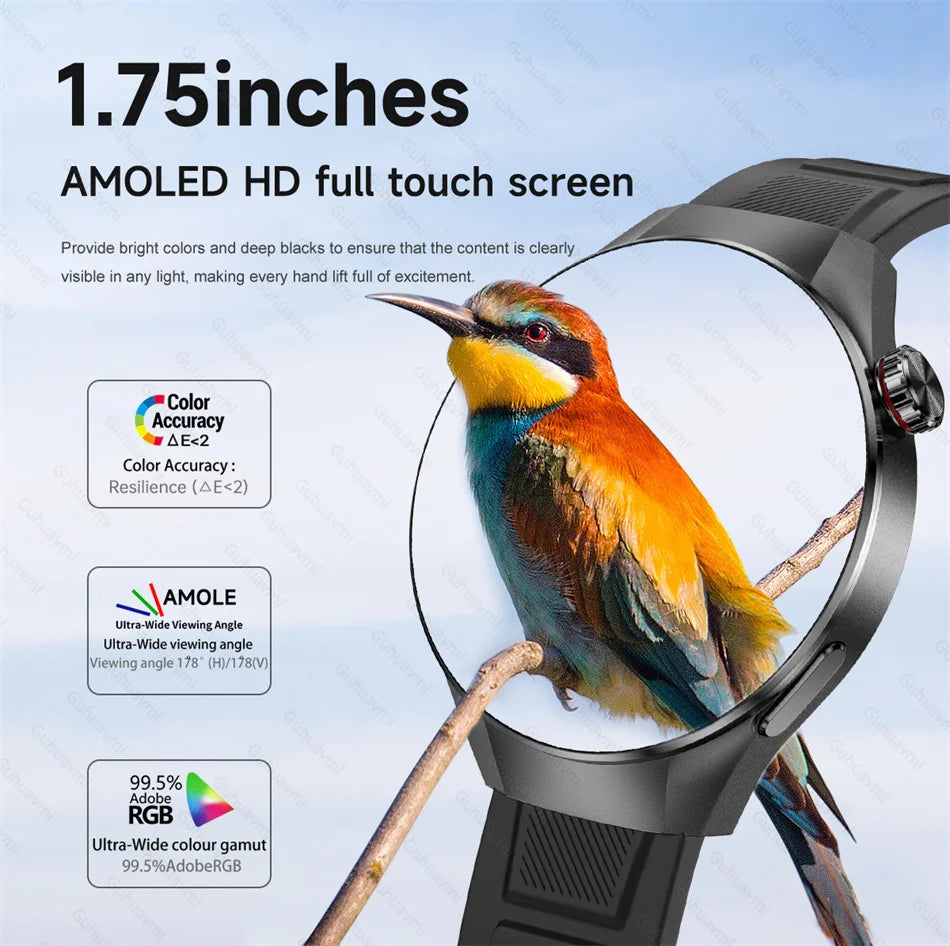 G5 Pro 2025 Smartwatch – 1.75” AMOLED, GPS, Heart Rate & Bluetooth Call, IP68