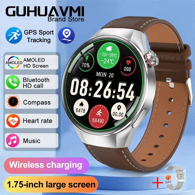 G5 Pro 2025 Smartwatch – 1.75” AMOLED, GPS, Heart Rate & Bluetooth Call, IP68