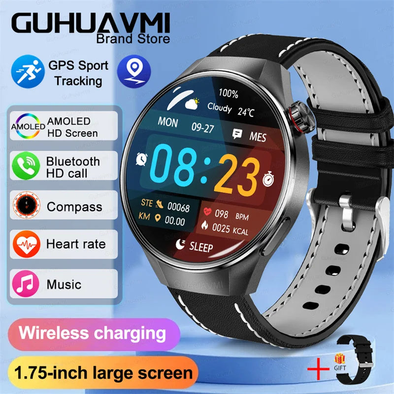 G5 Pro 2025 Smartwatch – 1.75” AMOLED, GPS, Heart Rate & Bluetooth Call, IP68