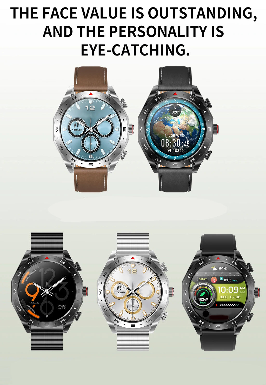 2025 Smartwatch + TWS Earbuds – Bluetooth, GPS, Heart Rate, HIFI Sound & Calls