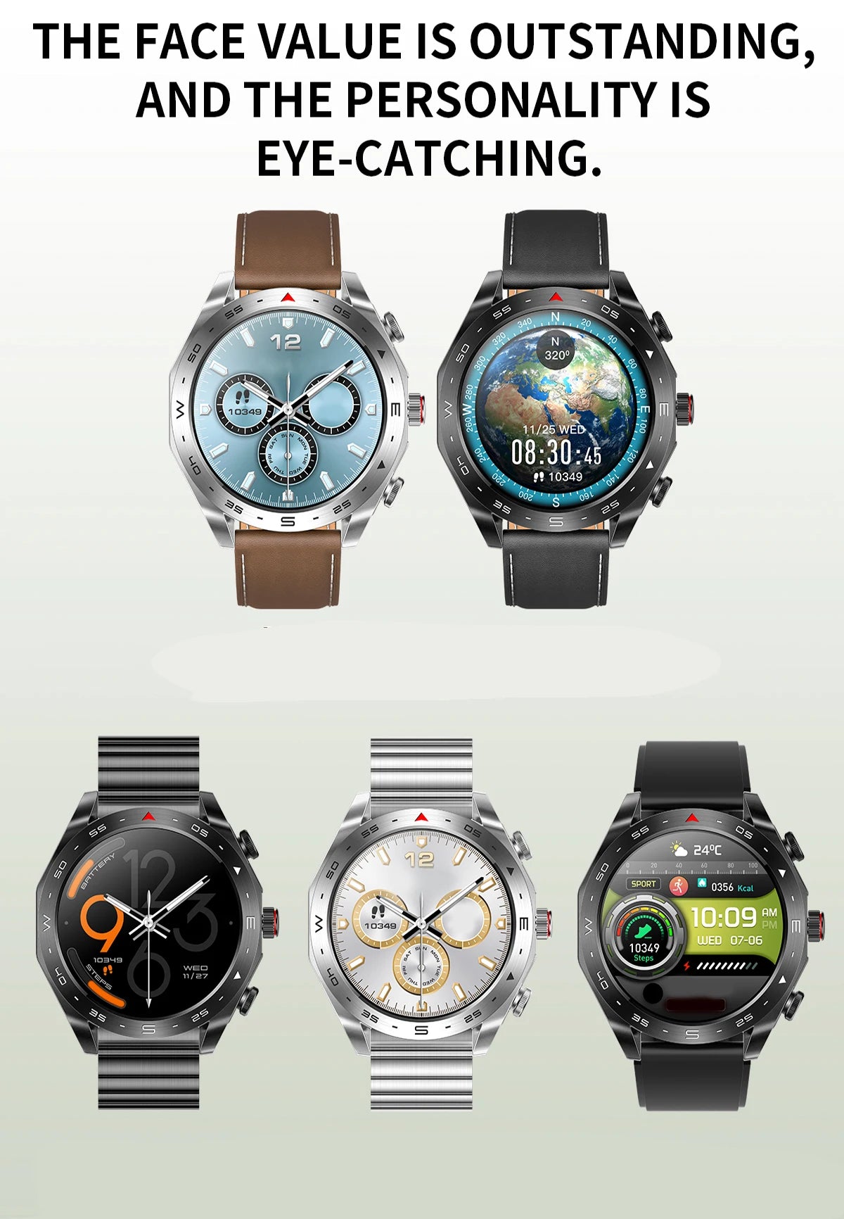 2025 Smartwatch + TWS Earbuds – Bluetooth, GPS, Heart Rate, HIFI Sound & Calls