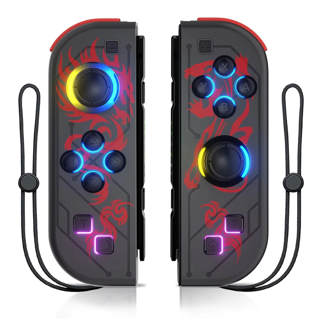 Wireless Gamepad for Nintendo Switch – RGB LED, Turbo, Dual Vibration Controller