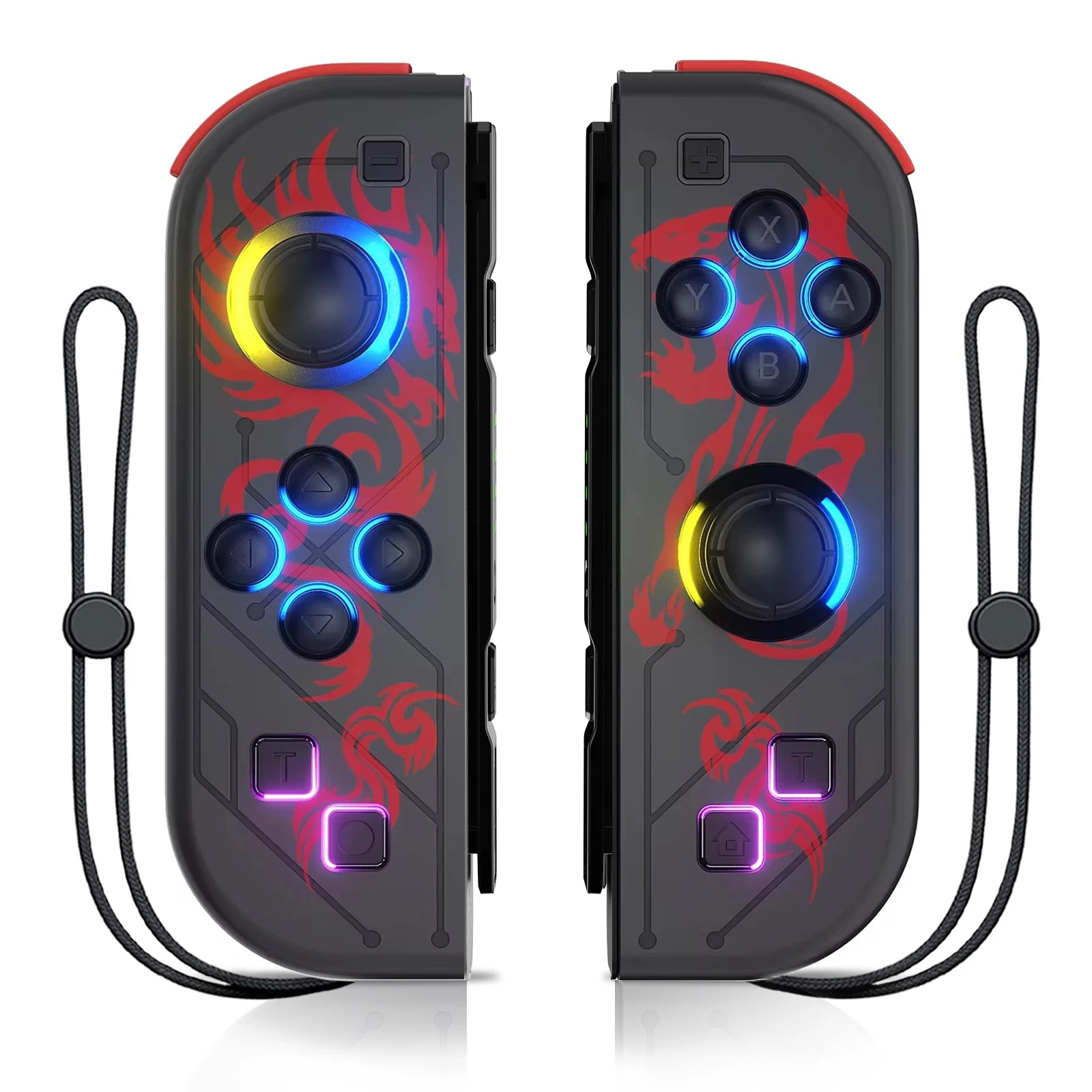 Wireless Gamepad for Nintendo Switch – RGB LED, Turbo, Dual Vibration Controller
