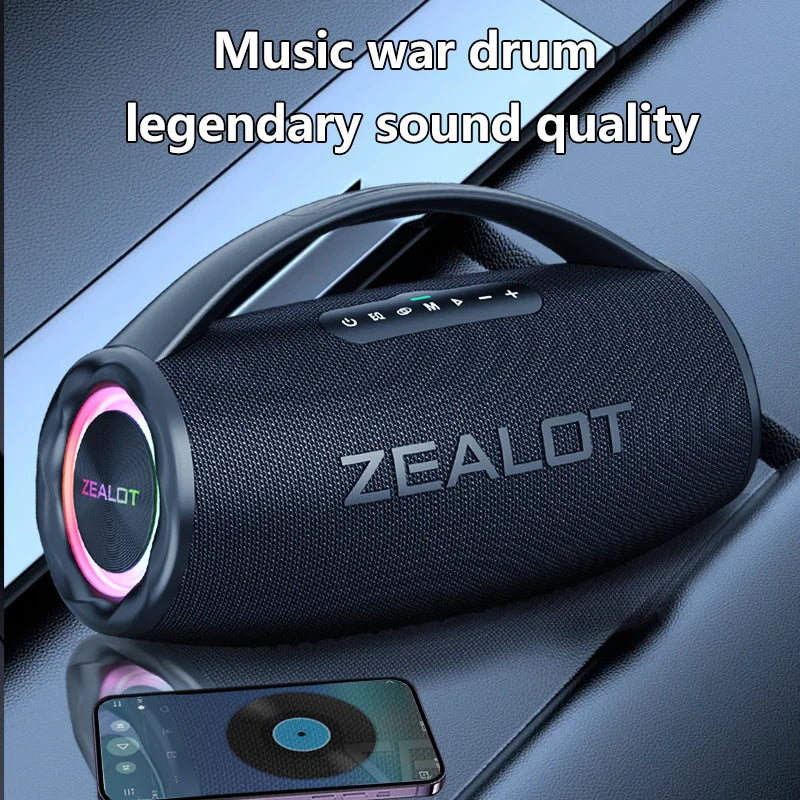 ZEALOT S97 – 80W Wireless Outdoor Speaker, HiFi Sound, Dual Pairing, Fast Charging 16,000mAh"

يم